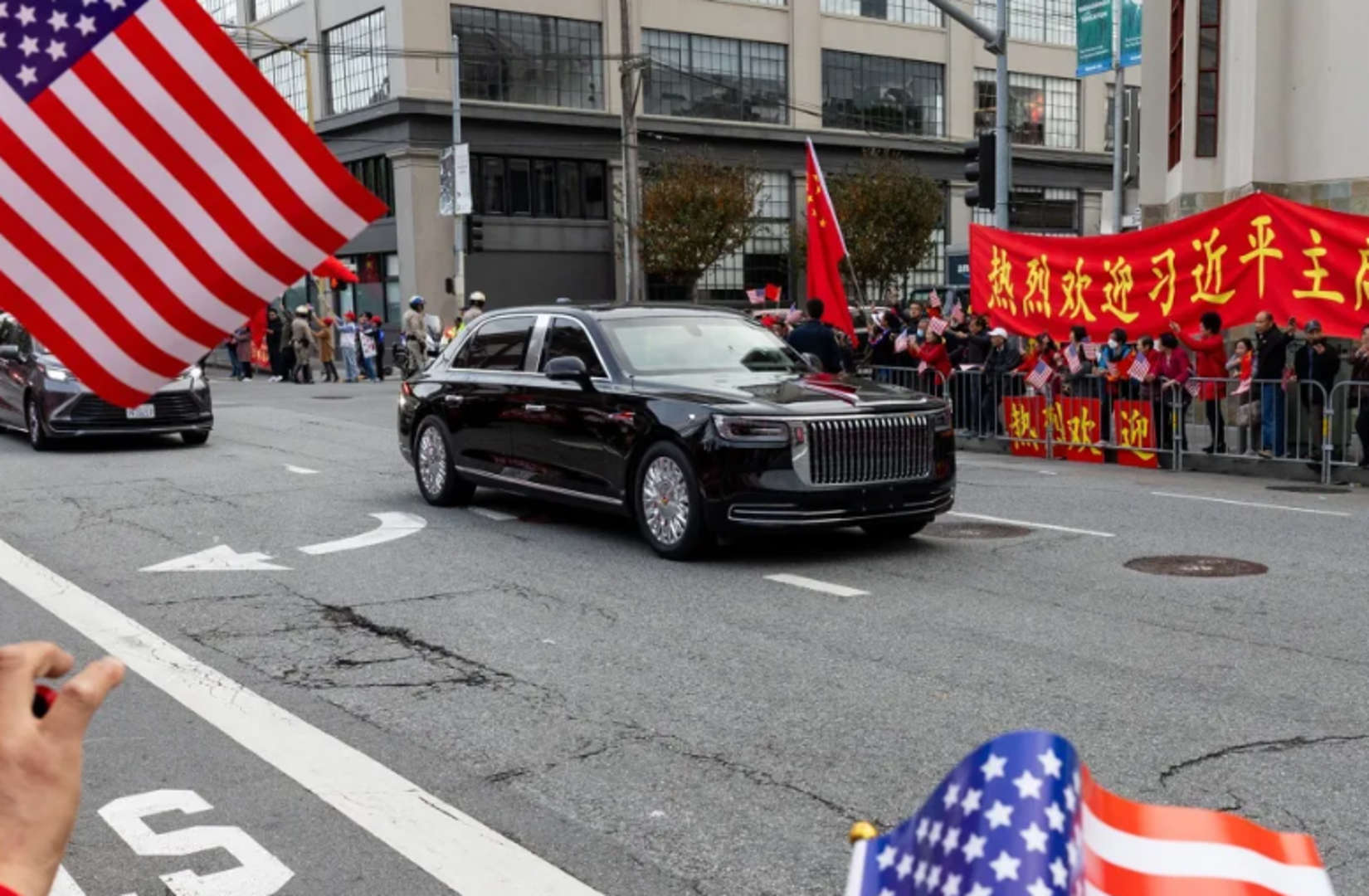 ▲미중 정상회담에 등장한 중국 시진핑 주석의 차량 / 출처 m투데이 오토